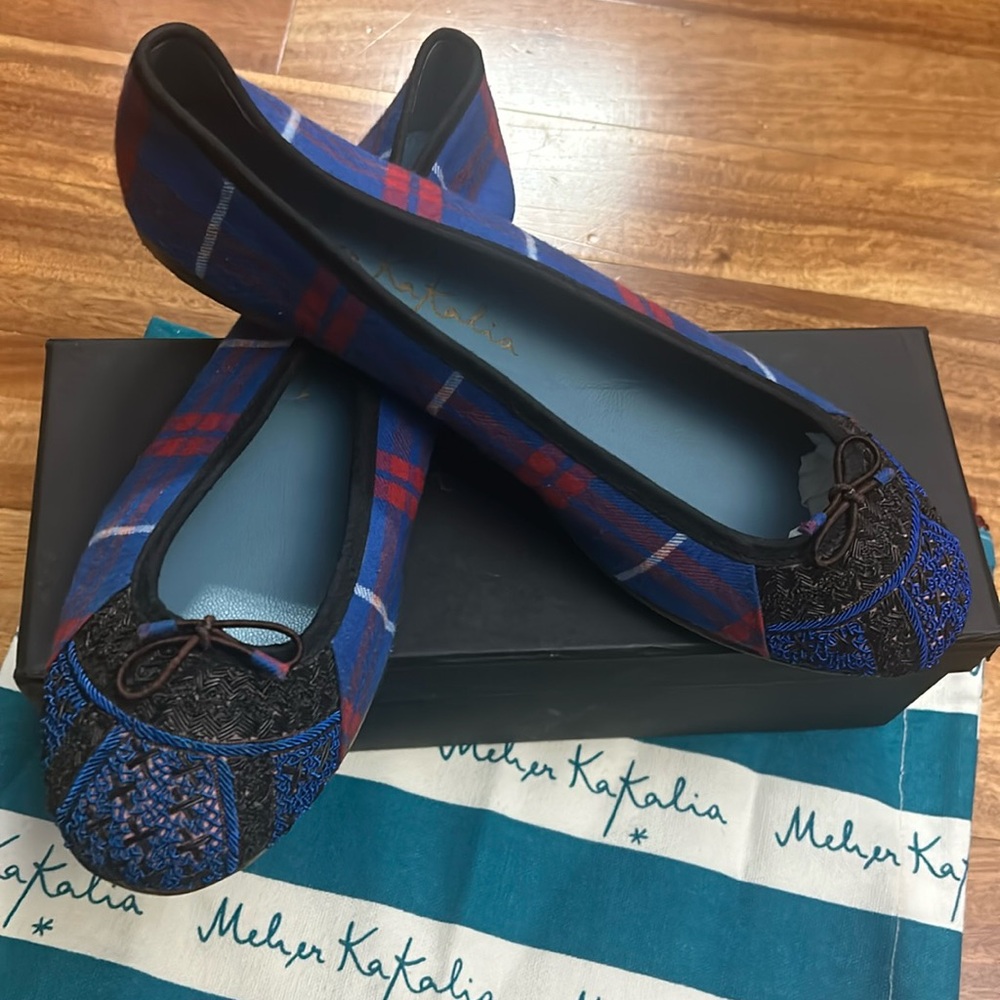 Meher Kakalia- ballerina slipper size 41 EUR - NEW with box duster bag.
